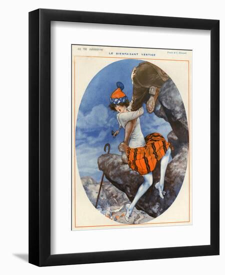 1920s France La Vie Parisienne Magazine Plate--Framed Giclee Print