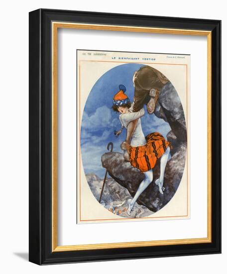 1920s France La Vie Parisienne Magazine Plate--Framed Giclee Print