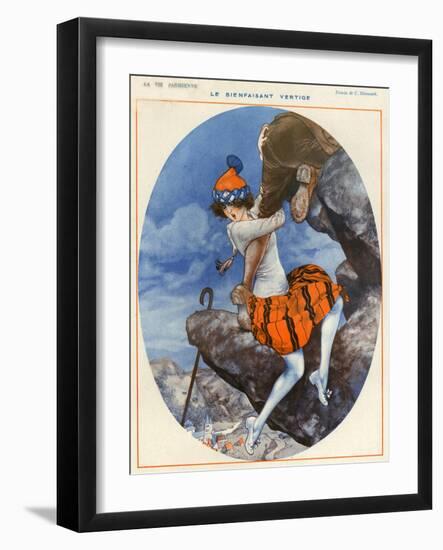 1920s France La Vie Parisienne Magazine Plate-null-Framed Giclee Print