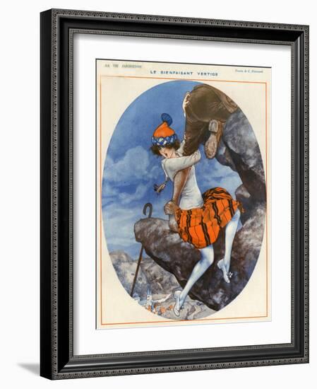 1920s France La Vie Parisienne Magazine Plate-null-Framed Giclee Print