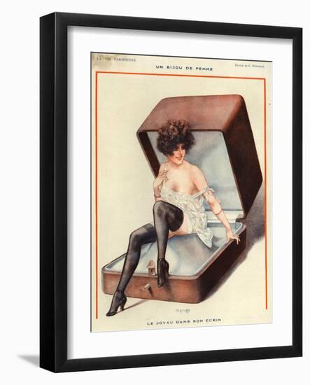 1920s France La Vie Parisienne Magazine Plate-null-Framed Giclee Print