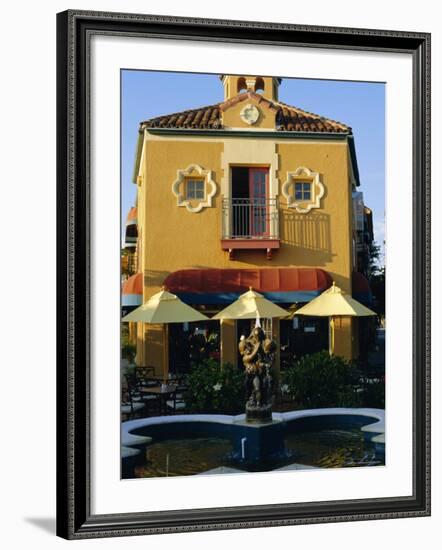 1920s Spanish Style Architecture in Downtown Sarasota, Florida, USA-Fraser Hall-Framed Photographic Print