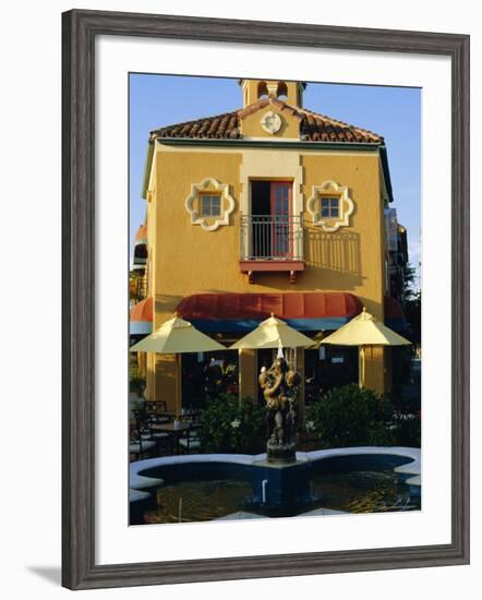 1920s Spanish Style Architecture in Downtown Sarasota, Florida, USA-Fraser Hall-Framed Photographic Print