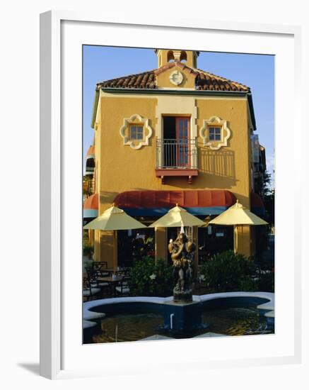 1920s Spanish Style Architecture in Downtown Sarasota, Florida, USA-Fraser Hall-Framed Photographic Print