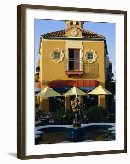 1920s Spanish Style Architecture in Downtown Sarasota, Florida, USA-Fraser Hall-Framed Photographic Print