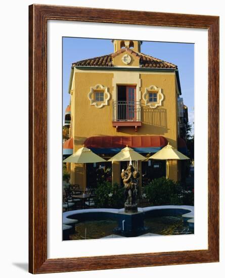 1920s Spanish Style Architecture in Downtown Sarasota, Florida, USA-Fraser Hall-Framed Photographic Print