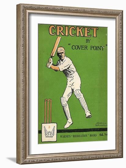 1920s UK Cricket Book Cover-null-Framed Giclee Print