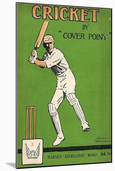 1920s UK Cricket Book Cover-null-Mounted Giclee Print