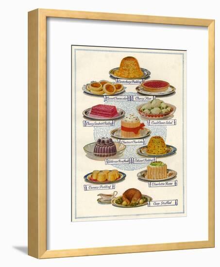 1920s UK Food Magazine Plate-null-Framed Giclee Print