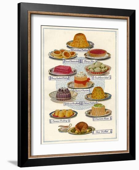 1920s UK Food Magazine Plate-null-Framed Giclee Print