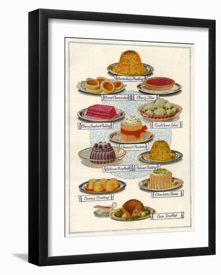 1920s UK Food Magazine Plate-null-Framed Giclee Print