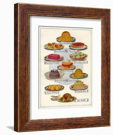 1920s UK Food Magazine Plate-null-Framed Giclee Print