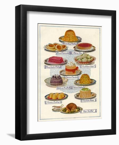 1920s UK Food Magazine Plate-null-Framed Giclee Print