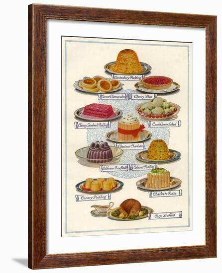 1920s UK Food Magazine Plate-null-Framed Giclee Print