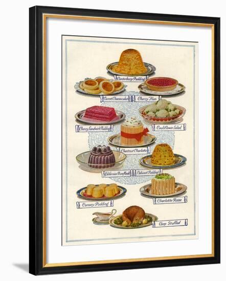 1920s UK Food Magazine Plate-null-Framed Giclee Print