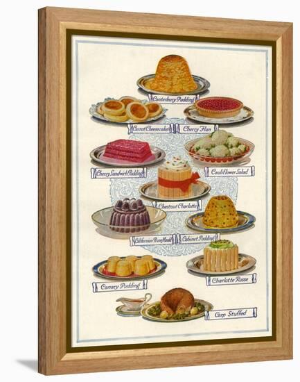 1920s UK Food Magazine Plate-null-Framed Premier Image Canvas