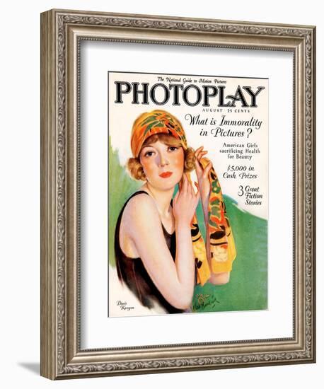 1920s UK Photoplay Magazine Cover-null-Framed Giclee Print