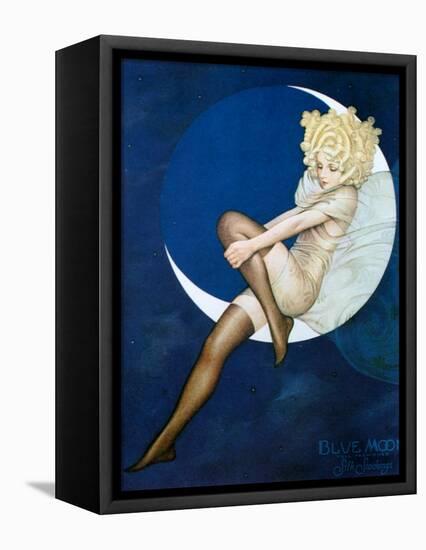 1920s USA Blue Moon Magazine Advert (Detail)-null-Framed Premier Image Canvas