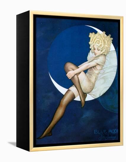 1920s USA Blue Moon Magazine Advert (Detail)-null-Framed Premier Image Canvas