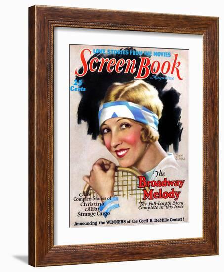 1920s USA Screen Book Magazine Cover-null-Framed Giclee Print