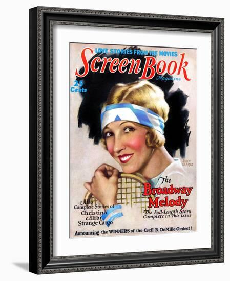 1920s USA Screen Book Magazine Cover-null-Framed Giclee Print