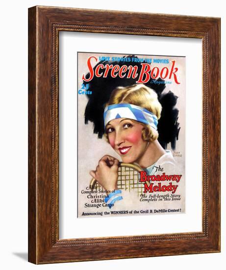 1920s USA Screen Book Magazine Cover-null-Framed Giclee Print
