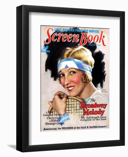 1920s USA Screen Book Magazine Cover-null-Framed Giclee Print