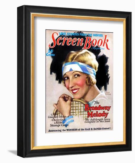 1920s USA Screen Book Magazine Cover-null-Framed Giclee Print