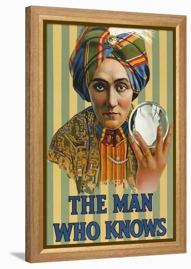 1920s USA The Man Who Knows Poster-null-Framed Premier Image Canvas