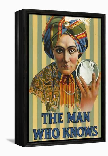 1920s USA The Man Who Knows Poster-null-Framed Premier Image Canvas