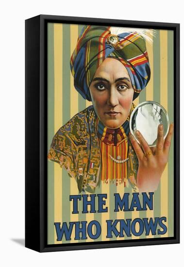 1920s USA The Man Who Knows Poster-null-Framed Premier Image Canvas