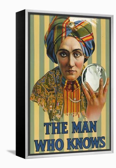 1920s USA The Man Who Knows Poster-null-Framed Premier Image Canvas