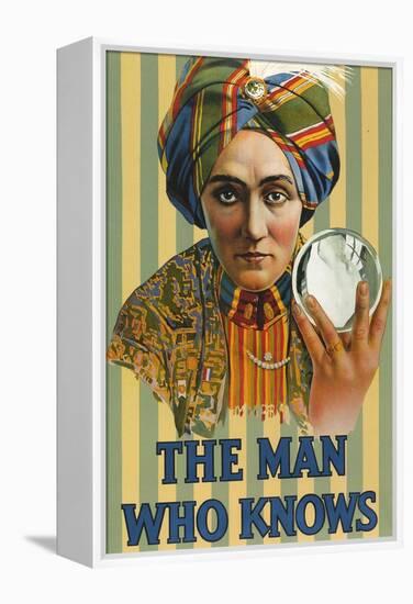 1920s USA The Man Who Knows Poster-null-Framed Premier Image Canvas