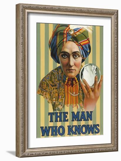 1920s USA The Man Who Knows Poster-null-Framed Giclee Print