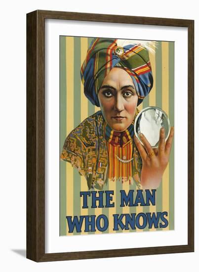 1920s USA The Man Who Knows Poster-null-Framed Giclee Print