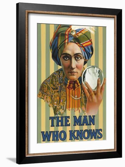 1920s USA The Man Who Knows Poster-null-Framed Giclee Print