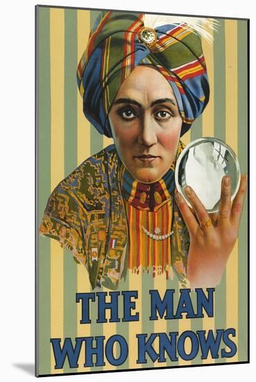 1920s USA The Man Who Knows Poster-null-Mounted Giclee Print