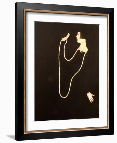 1920s Women Swinging Pearls, 2016-Susan Adams-Framed Giclee Print