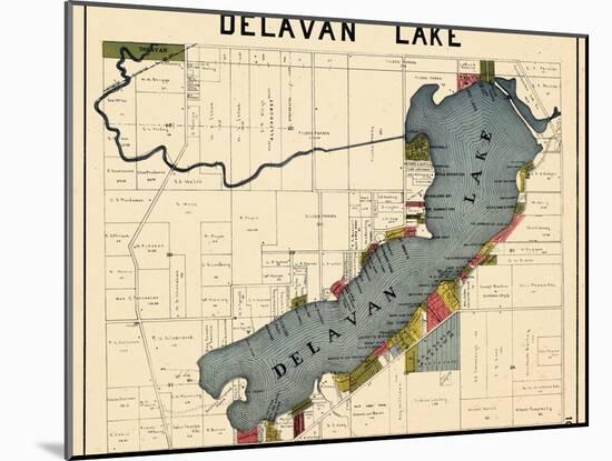 1921, Delavan Lake, Wisconsin, United States-null-Mounted Giclee Print