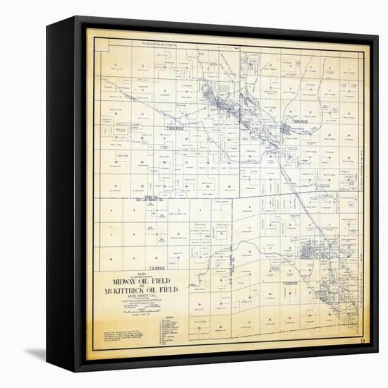 1921, Kern County Midway and McKittrick Oil Fields, California, United States-null-Framed Premier Image Canvas