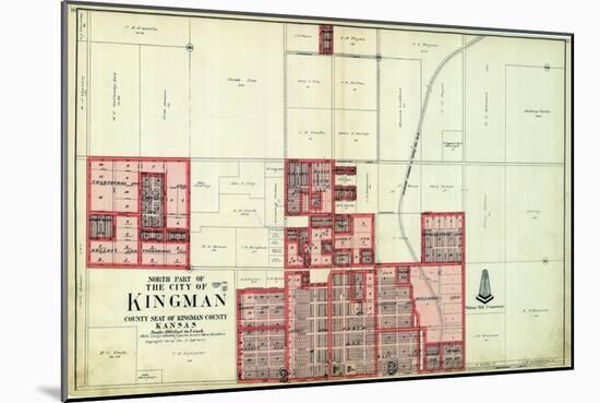 1921, Kingman - North, Kansas, United States-null-Mounted Giclee Print