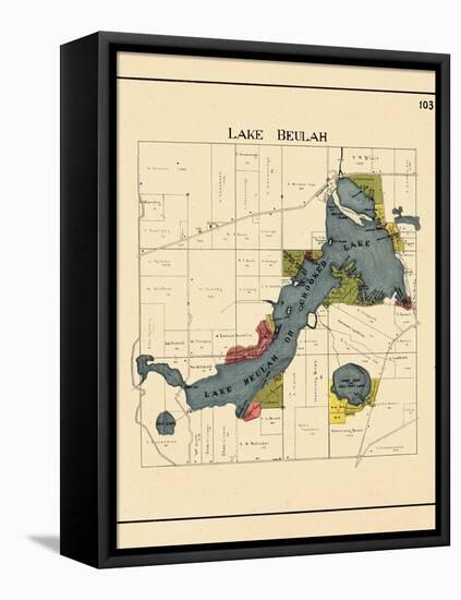 1921, Lake Beulah, Wisconsin, United States-null-Framed Premier Image Canvas