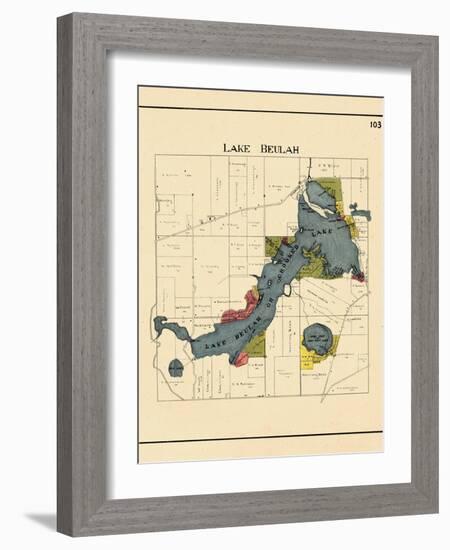 1921, Lake Beulah, Wisconsin, United States-null-Framed Giclee Print