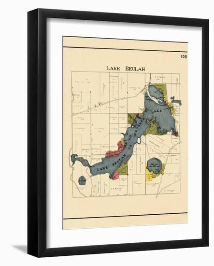 1921, Lake Beulah, Wisconsin, United States-null-Framed Giclee Print