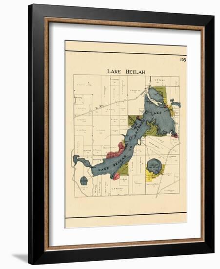 1921, Lake Beulah, Wisconsin, United States-null-Framed Giclee Print