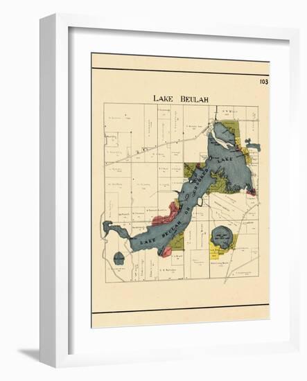 1921, Lake Beulah, Wisconsin, United States-null-Framed Giclee Print