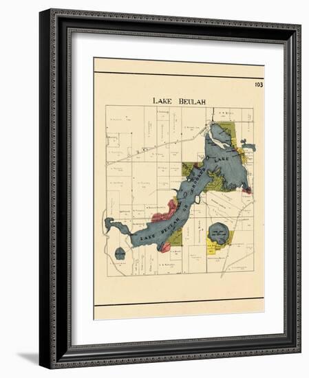 1921, Lake Beulah, Wisconsin, United States-null-Framed Giclee Print