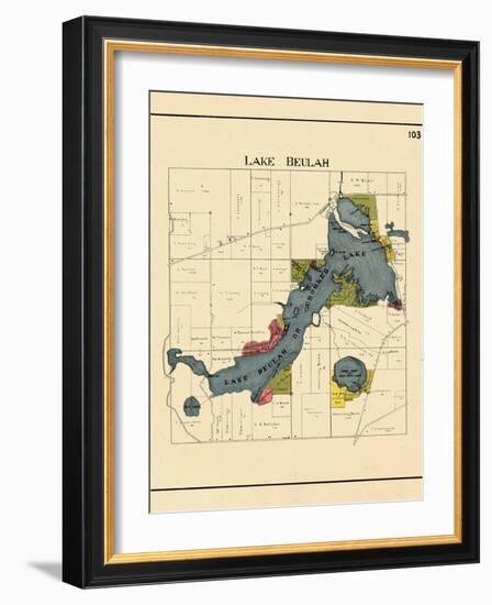 1921, Lake Beulah, Wisconsin, United States-null-Framed Giclee Print