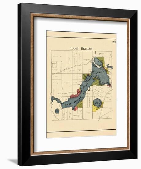 1921, Lake Beulah, Wisconsin, United States-null-Framed Giclee Print