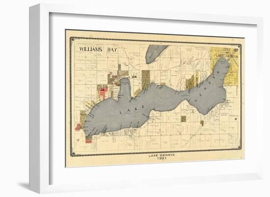 1921, Lake Geneva 1921, Wisconsin, United States-null-Framed Giclee Print